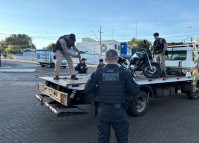 PCPR e PMPR apreendem 6 motocicletas durante operação em Pitanga