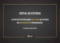PCPR oferta 108 vagas de estágio em 39 municípios paranaenses