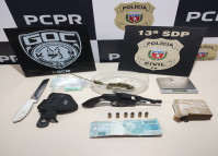 PCPR e GCM prendem homem e fecham ponto de tráfico de drogas em Ponta Grossa