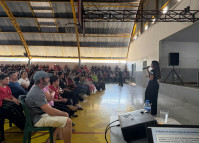 PCPR realiza palestra escolar sobre segurança, cidadania e motivação em Ipiranga