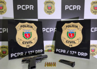 PCPR prende dois homens e apreende arma de fogo em Cruzeiro do Oeste