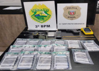 PCPR e PMPR prendem duas pessoas e apreendem drogas durante operação em Itapejara d'Oeste