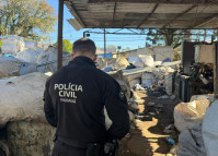 PCPR, PMPR e Receita Estadual prendem 14 pessoas e apreendem 18 toneladas de fios em fiscalização integrada