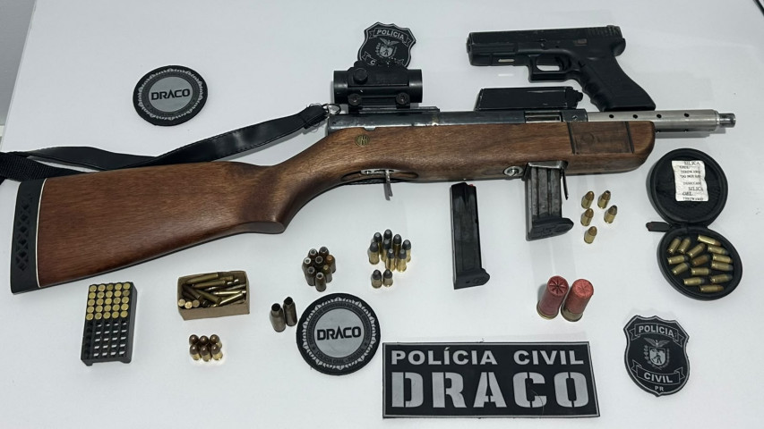 PCPR prende homem e identifica fábrica clandestina de armas em Curitiba