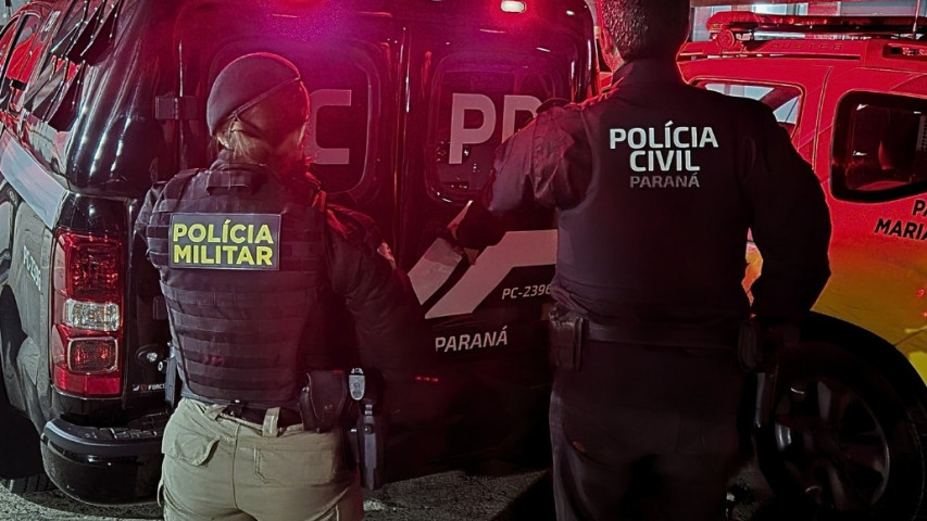 PCPR e PMPR prendem sete pessoas e localizam restos mortais em veículo em Marmeleiro